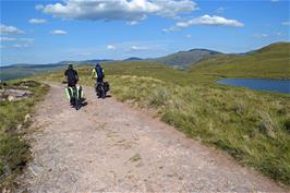 Starting the rough descent down the track to the old Altnaharrie Inn