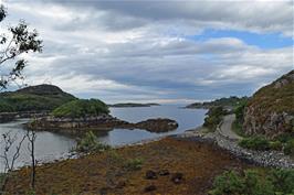 Our first sight of the beautiful Enard Bay