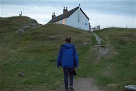 Returning to Achmelvich Beach Youth Hostel