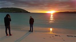 Jude photographs Dillan on Achmelvich beach