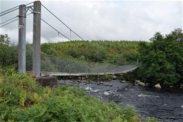 Footbridge over the River Shin near Lairg station