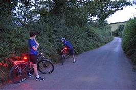 The final stretch of the old road to South Brent, just beyond Harbourneford Cross