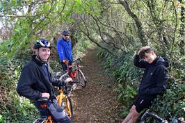 A coffee and Danish Pastry break at the start of the footpath to the Avon Railway, although today we were reaching the railway path via Loddiswell