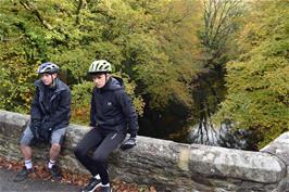 Dillan and Jude on Holne Bridge