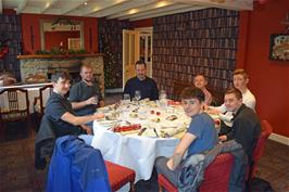 The group in the Old School Room at the Edgemoor Hotel, Bovey Tracey