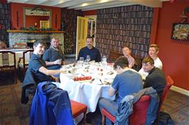 The group in the Old School Room at the Edgemoor Hotel, Bovey Tracey