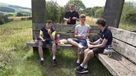 Lunch on the railway path near Frizington