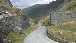 Looking back from the top of Honister Pass