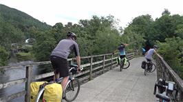 The railway path over the river Greta near Keswick