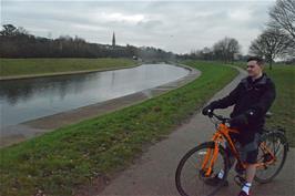 The riverside path by the Exe in Exeter