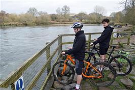 Dillan and Jude at Totnes Weir