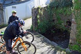 The famous Leech Well, hidden in the back streets of Totnes