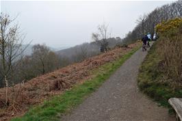 Approaching the top of the Hunters Path from Fingle Bridge