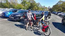 Tao and Dillan preparing to leave Bedford car park, Tavistock