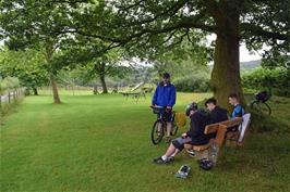 Lunch in Satterthwaite play park