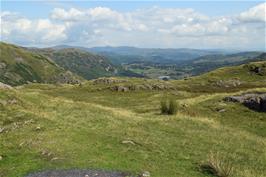 Fabulous views back to Little Langdale from the top of Wrynose Pass