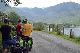 Approaching the Buttermere Pines at the end of Buttermere Lake