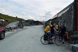 Preparing to leave Honister Slate Mine