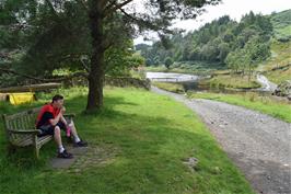 Dillan near the Devil's Punchbowl, Watendlath.  The final track descent taken by Tao, George and Jude can be seen on the right