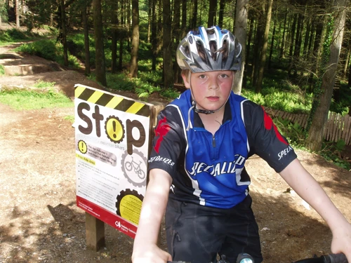 Ashley Freeman near the start of the Black Trail