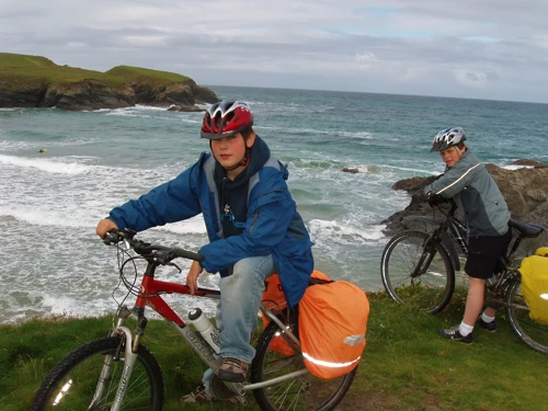 Zac and Ashley at Treyarnon